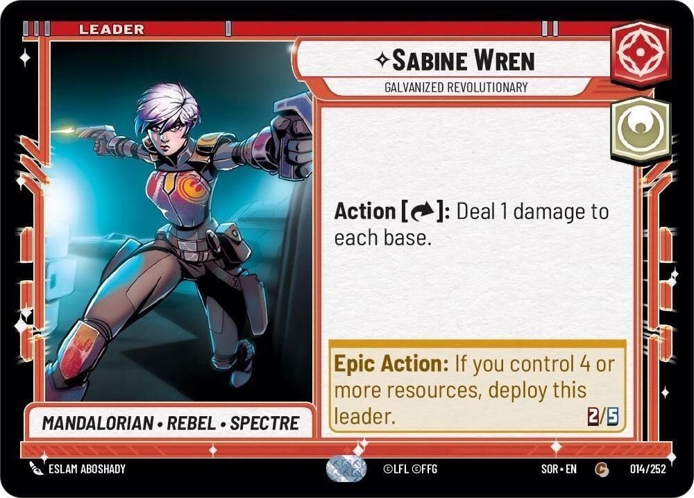 Sabine Wren - Galvanized Revolutionary - Spark of Rebellion (SOR)