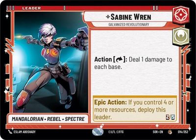 Sabine Wren - Galvanized Revolutionary - Spark of Rebellion (SOR)