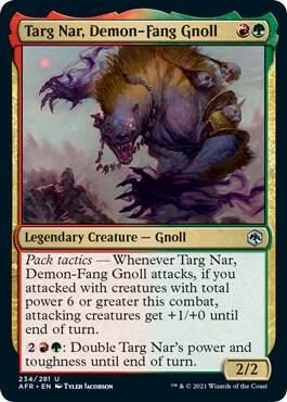 Targ Nar, Demon-Fang Gnoll 234/281- Adventures in the Forgotten Realms (AFR)