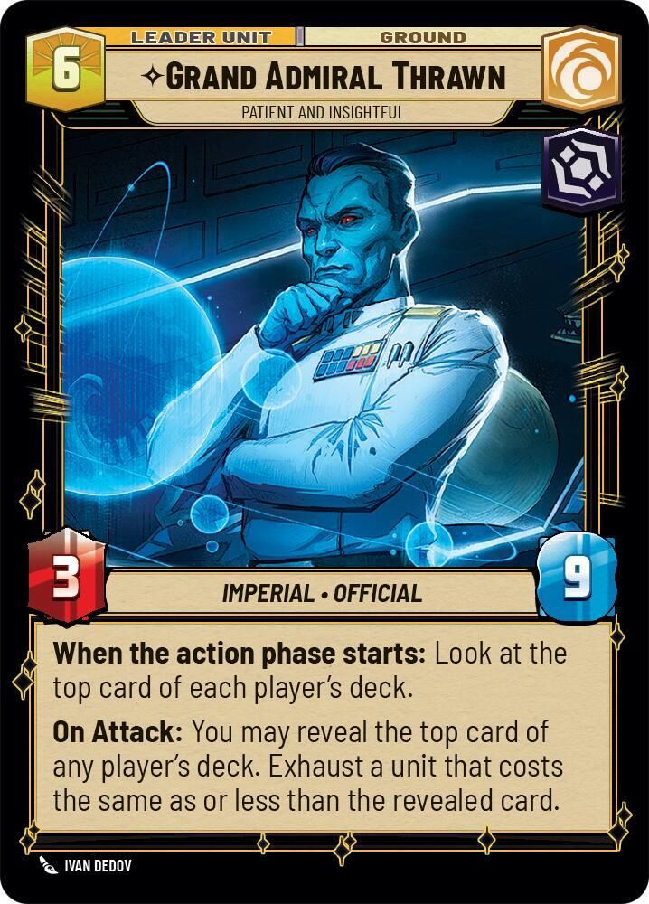 Grand Admiral Thrawn - Patient and Insightful - Spark of Rebellion (SOR)