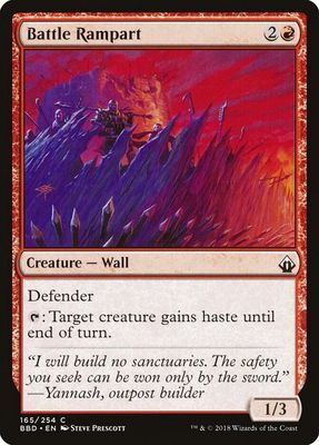 Battle Rampart 165/254- Battlebond (BBD)