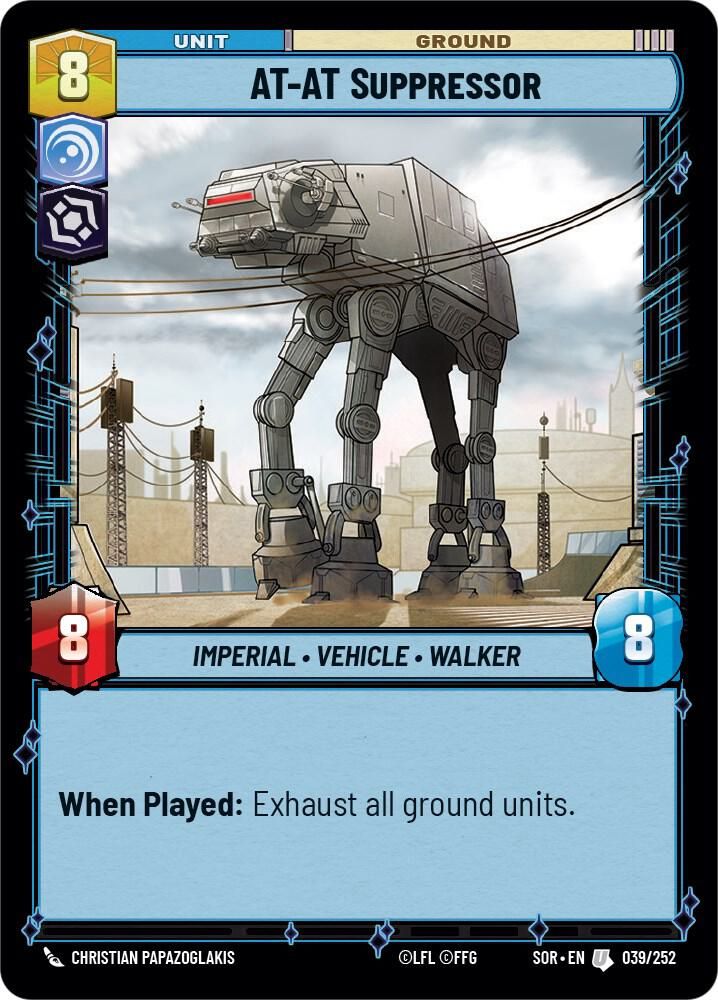 AT-AT Suppressor - Spark of Rebellion (SOR) Spark of Rebellion