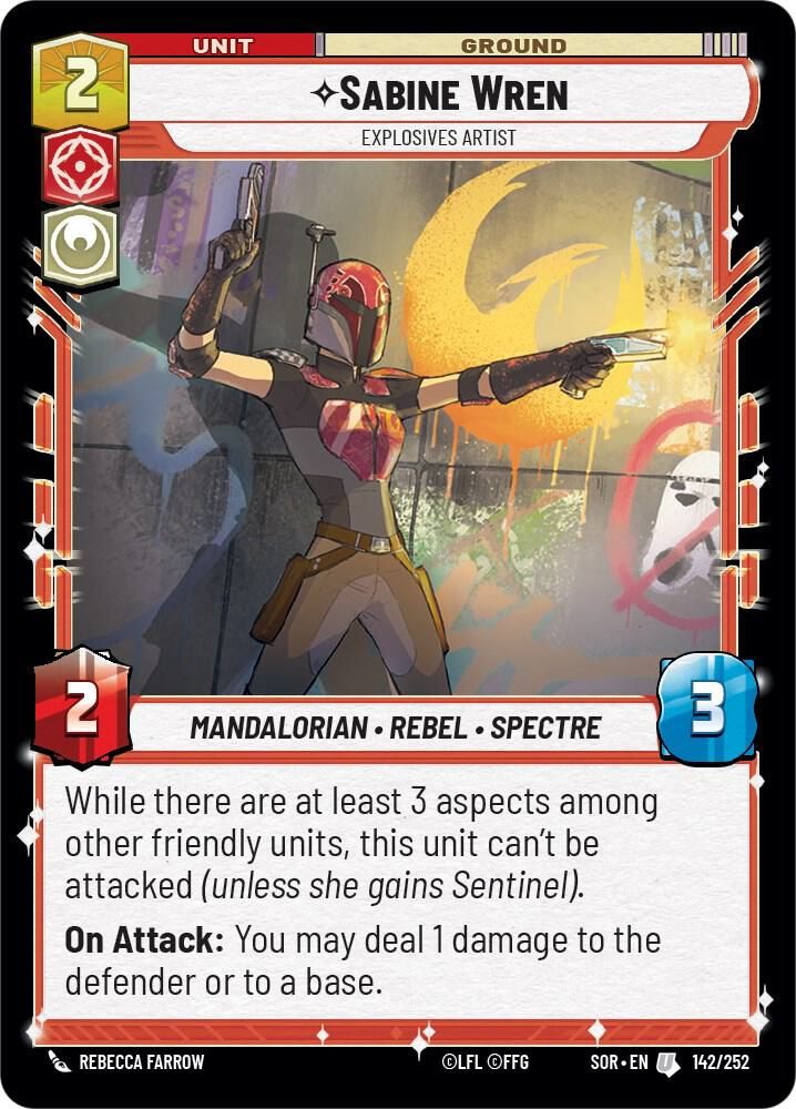 Sabine Wren - Explosives Artist - Spark of Rebellion (SOR) Spark of Rebellion
