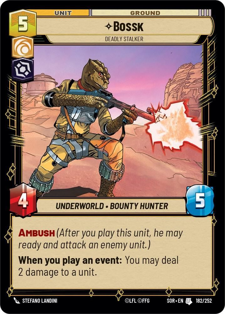 Bossk - Deadly Stalker - Spark of Rebellion (SOR) Spark of Rebellion