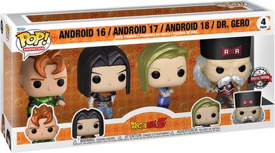 Funko Pop! Animation: Dragon Ball Z - Androides -4PK