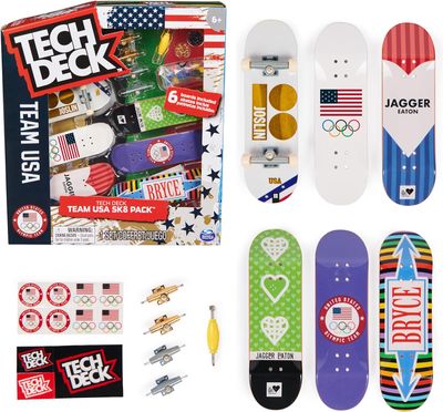 TECH DECK, Team USA Sk8 6-Pack