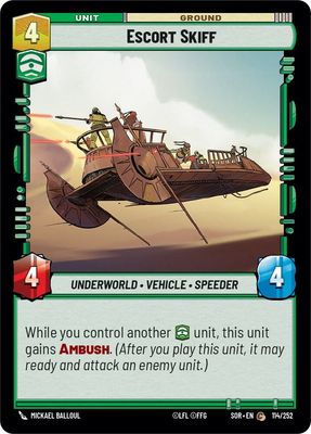 Escort Skiff - Spark of Rebellion (SOR) Spark of Rebellion