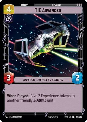 TIE Advanced - Spark of Rebellion (SOR) Spark of Rebellion
