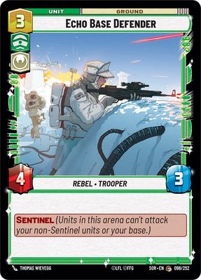Echo Base Defender - Spark of Rebellion (SOR) Spark of Rebellion