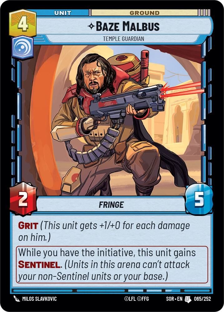 Baze Malbus - Temple Guardian - Spark of Rebellion (SOR)