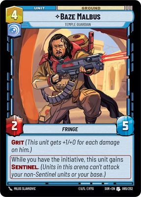 Baze Malbus - Temple Guardian - Spark of Rebellion (SOR)