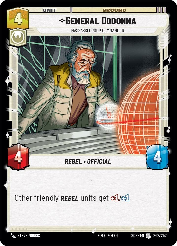 General Dodonna - Massassi Group Commander - Spark of Rebellion (SOR) Spark of Rebellion