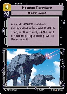 Maximum Firepower - Spark of Rebellion (SOR) Spark of Rebellion