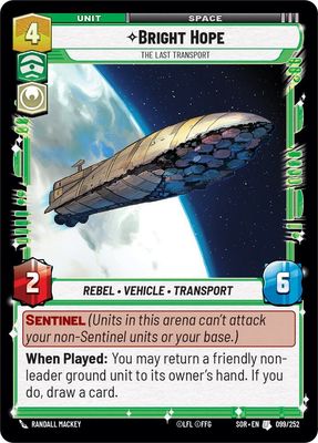 Bright Hope - The Last Transport - Spark of Rebellion (SOR) Spark of Rebellion