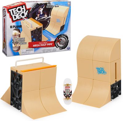 Tech Deck, Danny Way Mega Half Pipe X-Connect Park Creator, Customizable Ramp Set with Exclusive