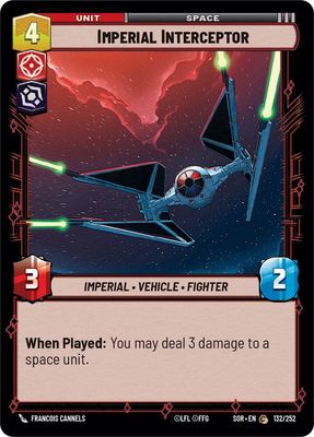 Imperial Interceptor - Spark of Rebellion (SOR) Spark of Rebellion