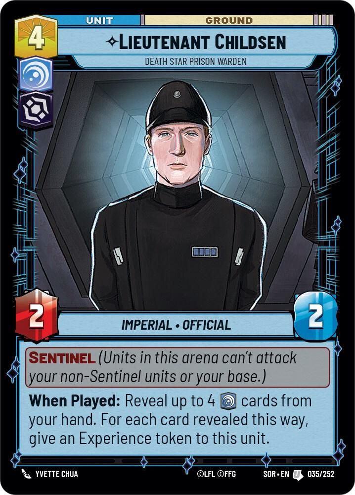Lieutenant Childsen - Death Star Prison Warden - Spark of Rebellion (SOR) Spark of Rebellion