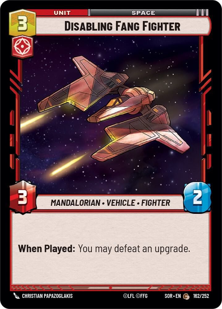 Disabling Fang Fighter - Spark of Rebellion (SOR) Spark of Rebellion