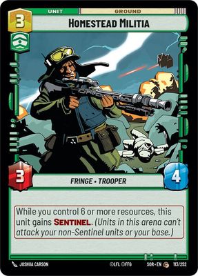 Homestead Militia - Spark of Rebellion (SOR) Spark of Rebellion