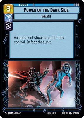 Power of the Dark Side - Spark of Rebellion (SOR) Spark of Rebellion