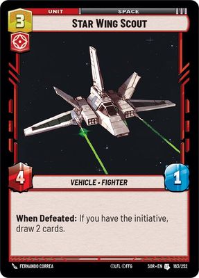 Star Wing Scout - Spark of Rebellion (SOR) Spark of Rebellion foil