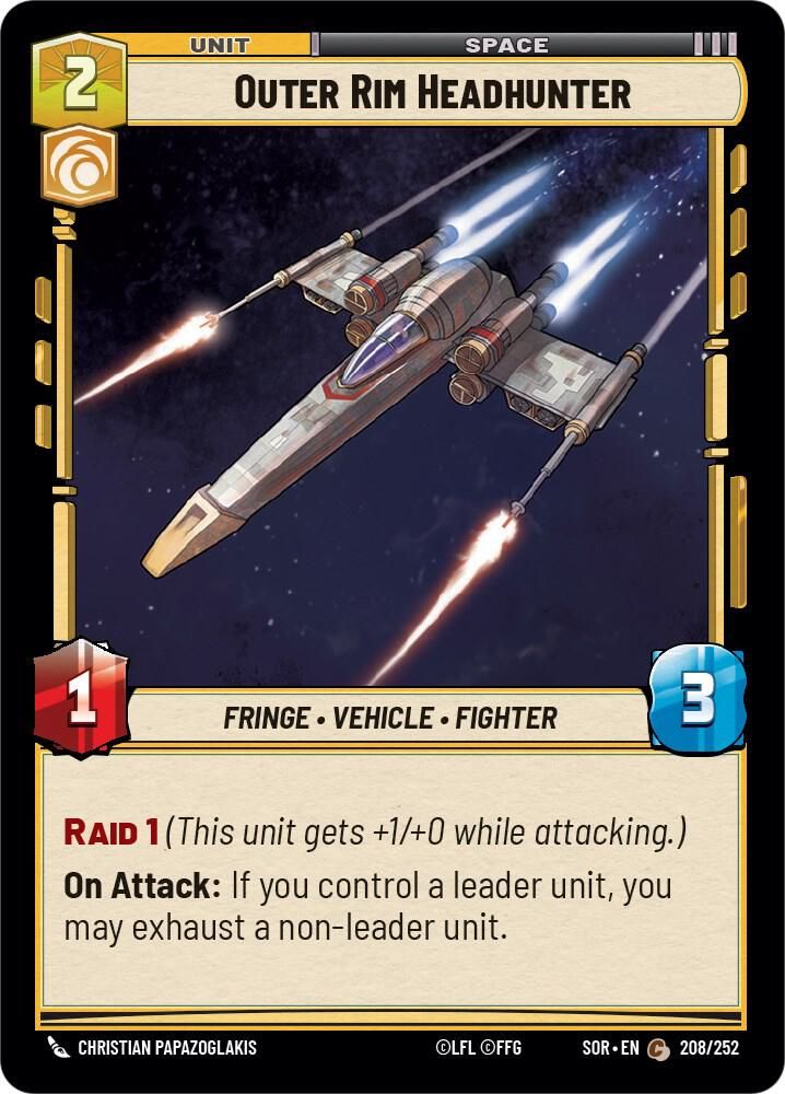 Outer Rim Headhunter - Spark of Rebellion (SOR) Spark of Rebellion