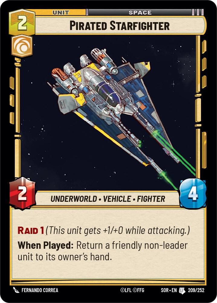 Pirated Starfighter - Spark of Rebellion (SOR) Spark of Rebellion