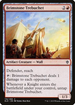 Brimstone Trebuchet 116/269- Throne of Eldraine (ELD) (espanol)