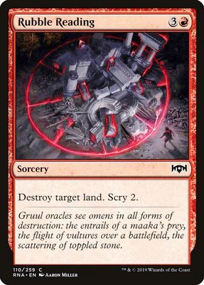 Rubble Reading 110/259- Ravnica Allegiance (RNA) (espanol)
