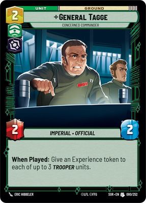 General Tagge - Concerned Commander - Spark of Rebellion (SOR) Spark of Rebellion
