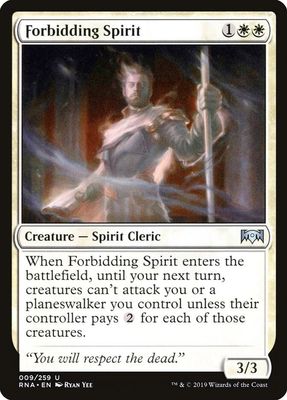 Forbidding Spirit 009/259- Ravnica Allegiance (RNA)