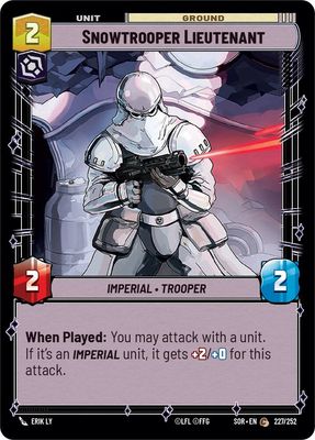 Snowtrooper Lieutenant - Spark of Rebellion (SOR) Spark of Rebellion