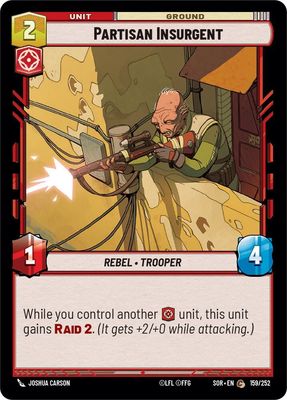 Partisan Insurgent - Spark of Rebellion (SOR) Spark of Rebellion