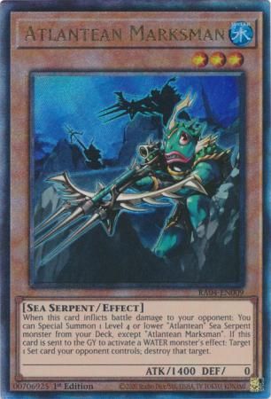 Atlantean Marksman - RA04-EN009 - Ultimate Rare 1st Edition Quarter Century Stampede 1st Edition Singles