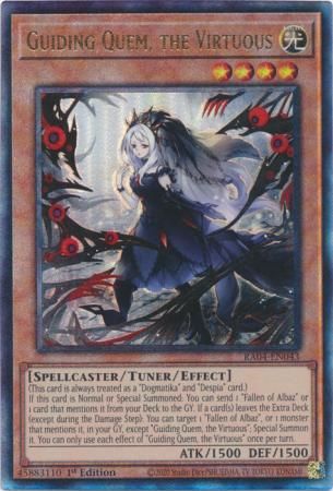 Guiding Quem, the Virtuous - RA04-EN043 - Ultimate Rare 1st Edition Quarter Century Stampede 1st Edition Singles