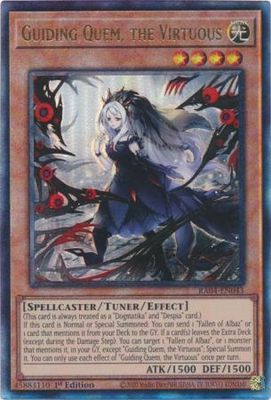 Guiding Quem, the Virtuous - RA04-EN043 - Ultimate Rare 1st Edition Quarter Century Stampede 1st Edition Singles