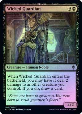 Wicked Guardian 109/269 - Throne of Eldraine Singles   (Español) (FOIL)