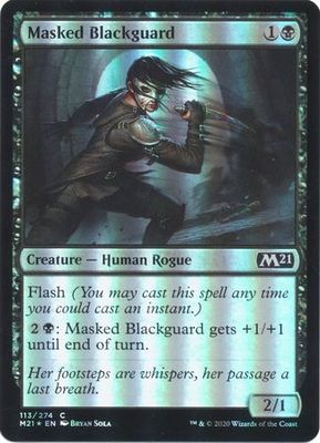 Masked Blackguard 113/274 - Magic 2021 (M21) Singles (FOIL)