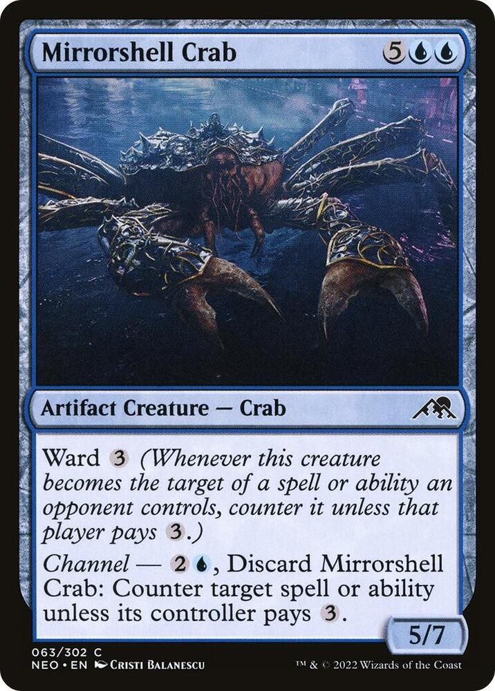 Mirrorshell Crab 063/302 - Kamigawa Neon Dynasty  Singles (Español)