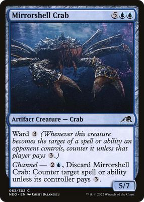 Mirrorshell Crab 063/302 - Kamigawa Neon Dynasty  Singles (Español)