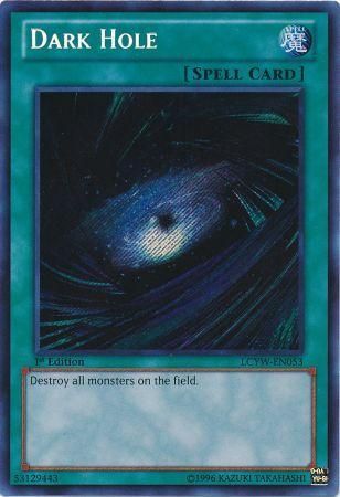 Dark Hole - LCYW-EN053 - Secret Rare 1st Edition Legendary Collection 3: Yugi&#39;s World 1st Edition Singles