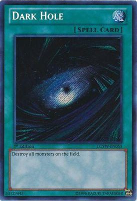 Dark Hole - LCYW-EN053 - Secret Rare 1st Edition Legendary Collection 3: Yugi&#39;s World 1st Edition Singles