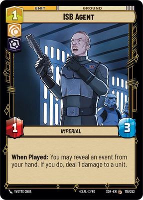 ISB Agent - Spark of Rebellion (SOR) Spark of Rebellion