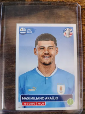 Maximiliano Araujo Pegatinas Panini Copa América Estados Unidos 2024 - #URU19 Uruguay