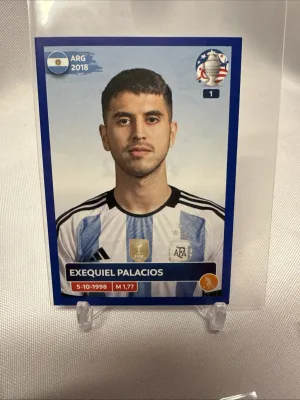 panini copa américa 2024 azul paralelo Exequiel Palacios ARG12-
