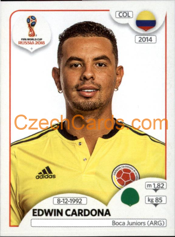 Edwin Cardona 2018 Panini World Cup  637