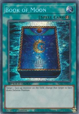 Book of Moon - SGX1-ENI15 - Secret Rare 1st Edition Speed Duel GX Duel Academy Box Singles