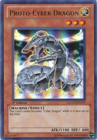 Proto-Cyber Dragon - LCGX-EN177 - Ultra Rare 1st Edition Legendary Collection 2 1st Edition Singles