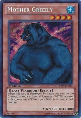 Mother Grizzly - LCYW-EN237 - Secret Rare 1st Edition Legendary Collection 3: Yugi&#39;s World 1st Edition Singles