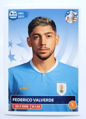 FEDERICO VALVERDE Pegatina Panini COPA AMÉRICA EE. UU. 2024 #203 URU13  URUGUAY